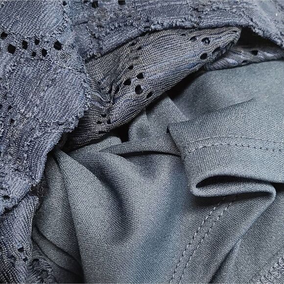 NWT Isaac Mizrahi LaceĀ Midi BlueāDress SizeāMediumā - Picture 8 of 8